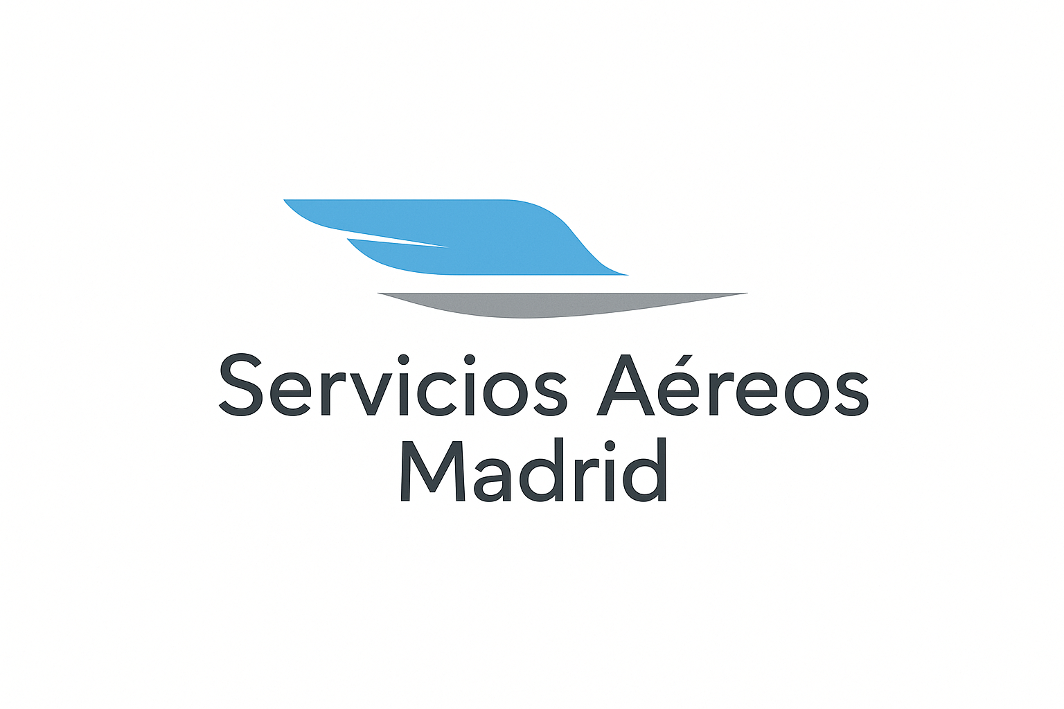 Servicios A茅reos Madrid logo with wing design