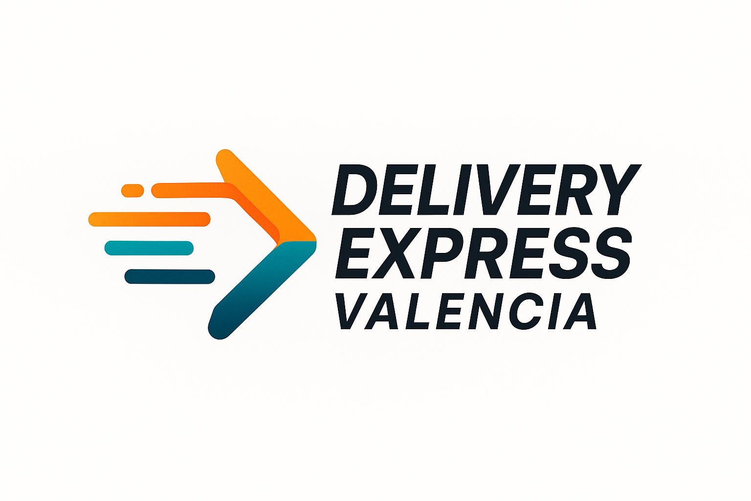 Delivery Express Valencia logo with arrow design