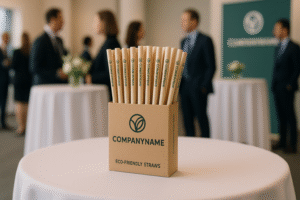 Eco-friendly straws showcased at conference event