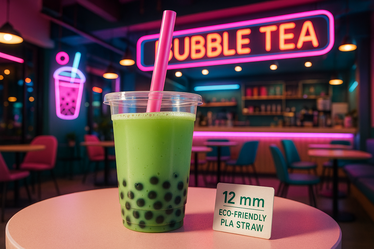 Pajita PLA jumbo para bubble tea