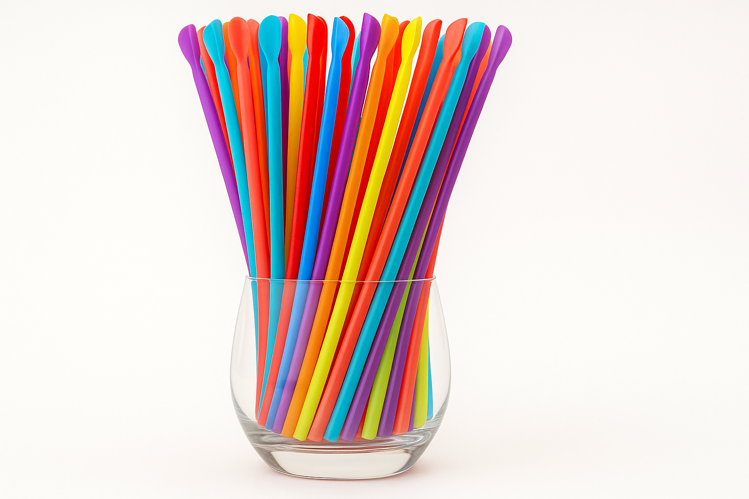 Pajita-cuchara PLA para postres