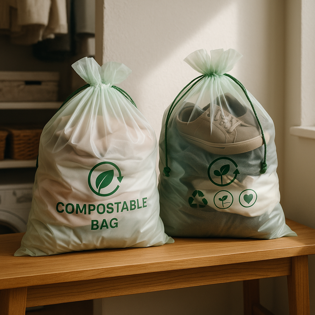 Bolsa con Cordón Compostable