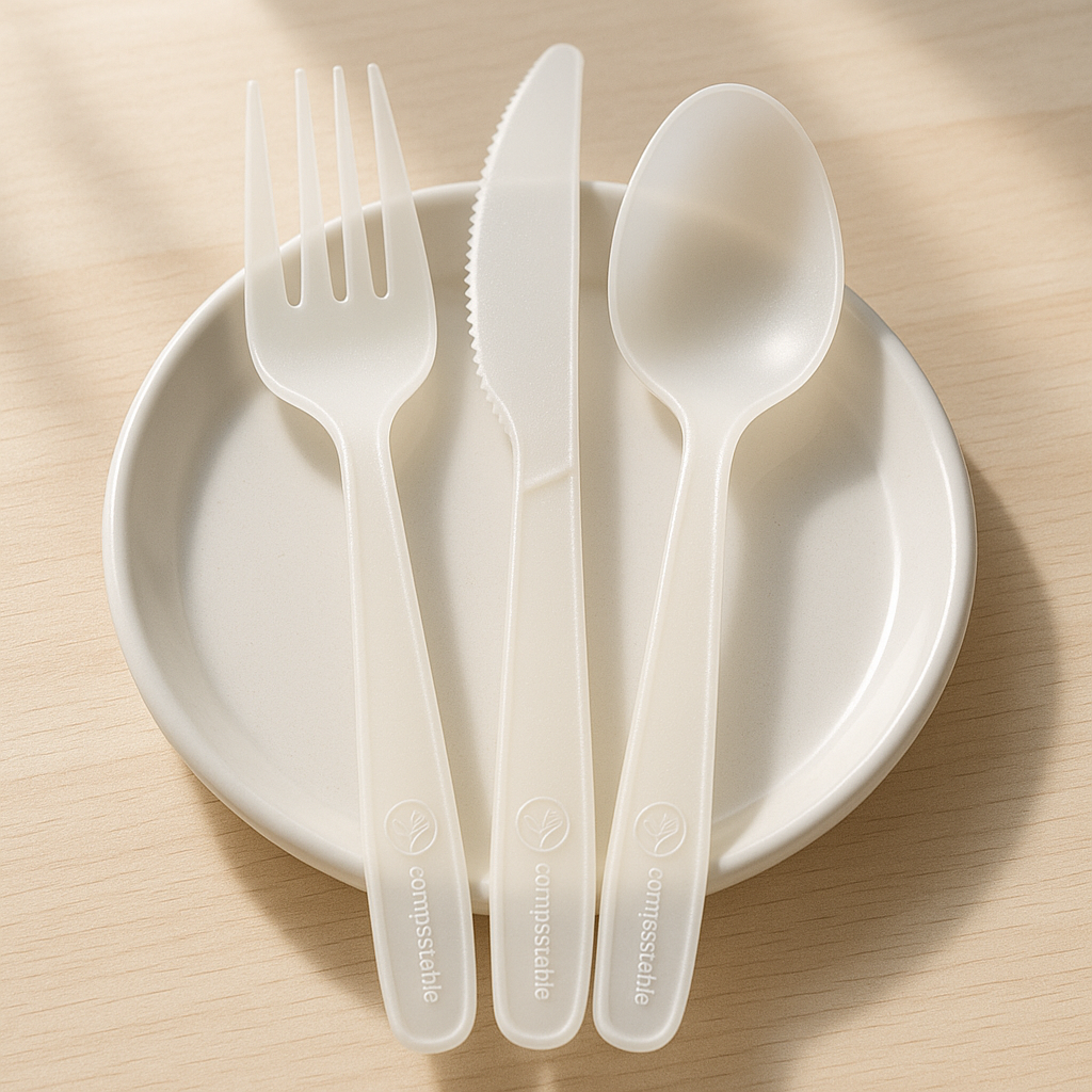 Cubiertos PLA 6 pulgadas compostables