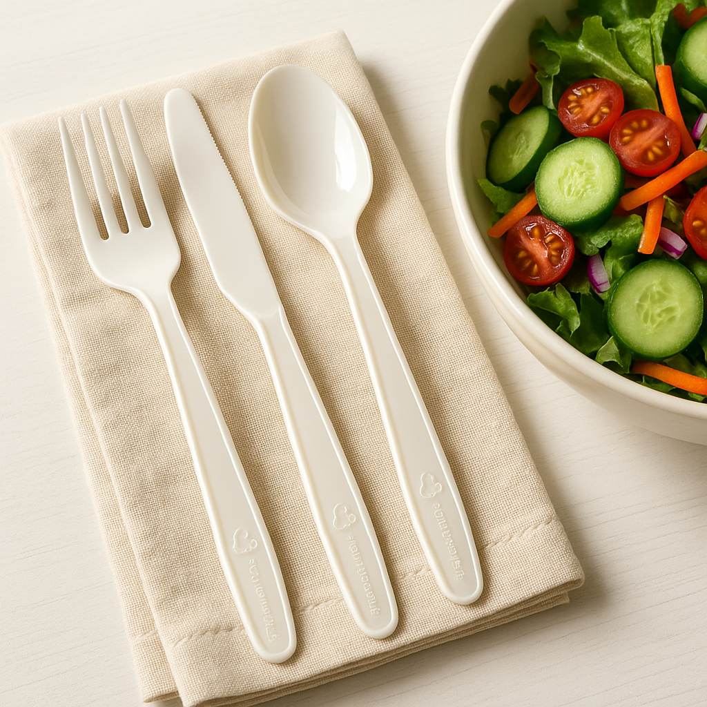 Cubiertos PLA 7 pulgadas compostables